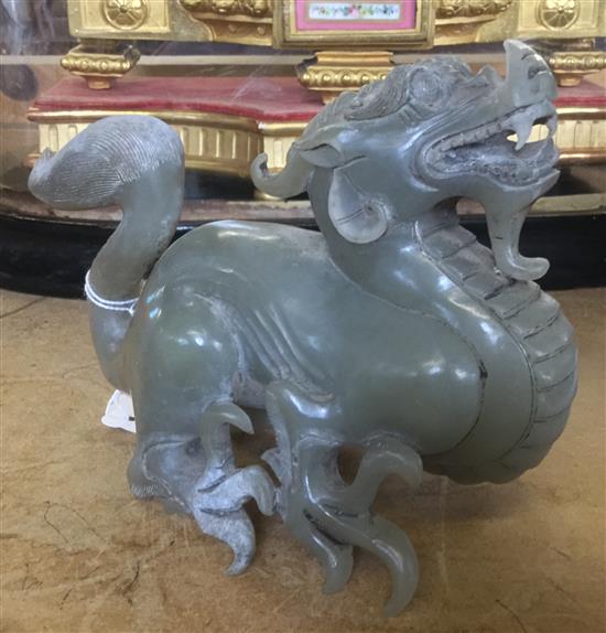 Chinese carved hardstone dragon